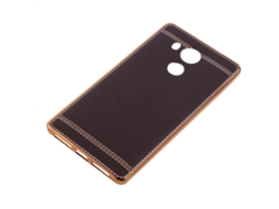 Capa de couro para Huawei Mate8 com padrão de lichia