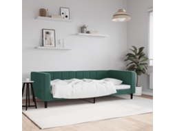 Sofá cama 90x200 cm Terciopelo Verde Oscuro