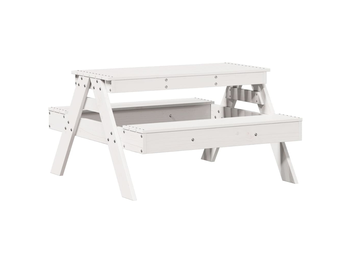 Picnic Table, Picnic Tables Vidaxl Branco Madeira De Pinho (n/a)