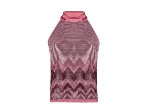 Top Premium De Mulher D. exterior Canotte Degradar Fiocco Poliéster Rosa (l)