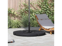 Vidaxl Base De Guarda-sol Em Forma De Ventoinha 4 Pcs Preto
