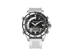 Reloj Electrónico Deportivo Sanda Multifuncional Impermeable Con Doble Pantalla (blanco)