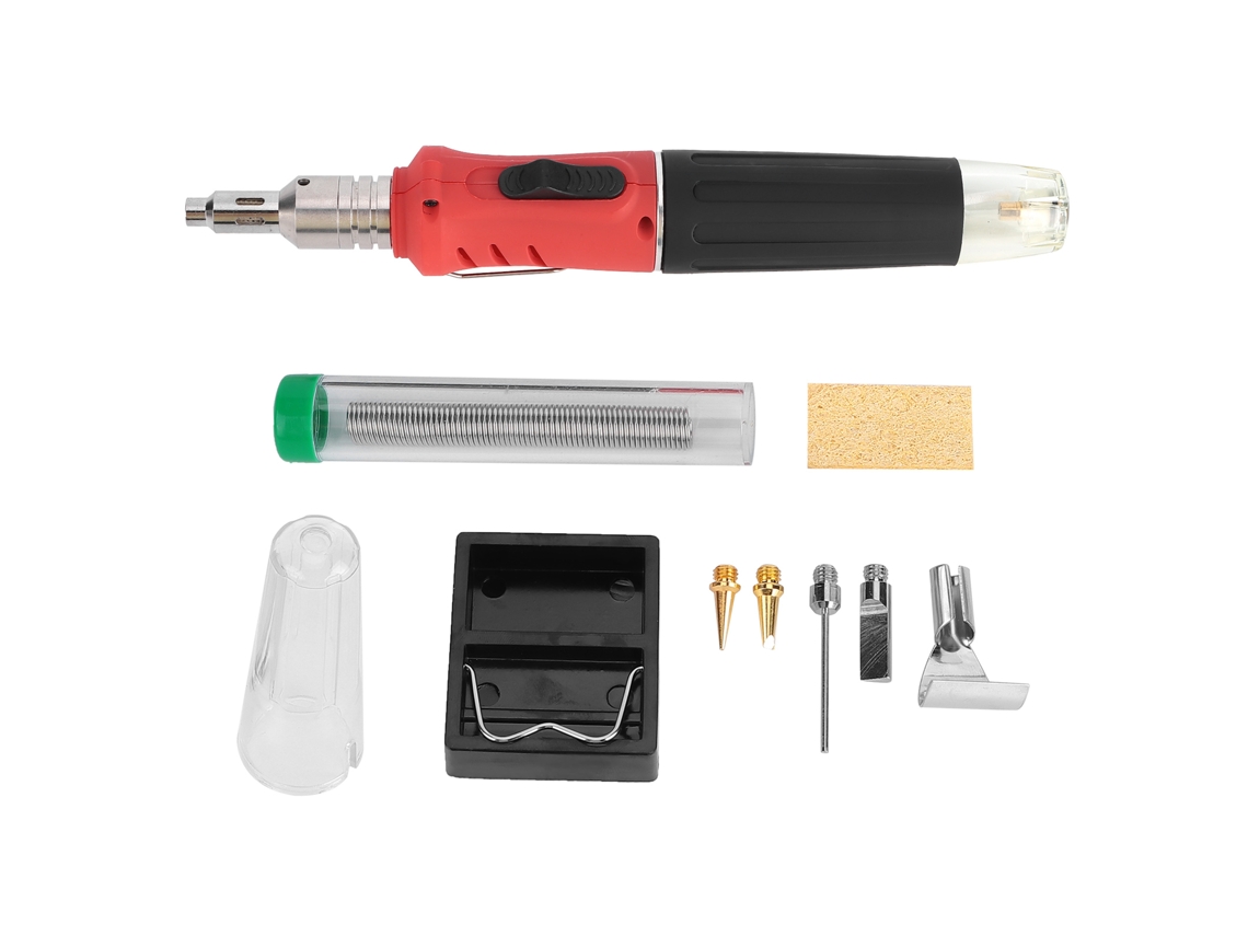 Soldador Sem Fio A Gás Butano Com Ignição Automática Kit De Soldagem Com Bateria Recarregável 8w Hs1115k