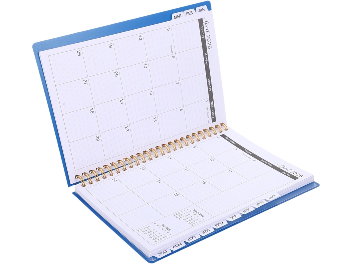 Agenda Estudantil, Caderno Pequeno para Planejamento, Azul Metal 21,50 X 15,50 2,00 Cm Polegadas Resistente