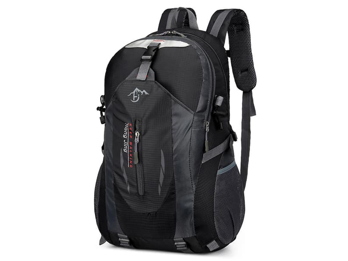 Mochila De Caminhada 40l Impermeável E Leve Para Trilhas, Trekking E Viagens, Para Homens, Na Cor Preta