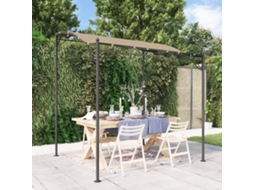 Vidaxl Toldo 2x2,3 M 180 G/m² Tecido E Aço Cinzento-acastanhado