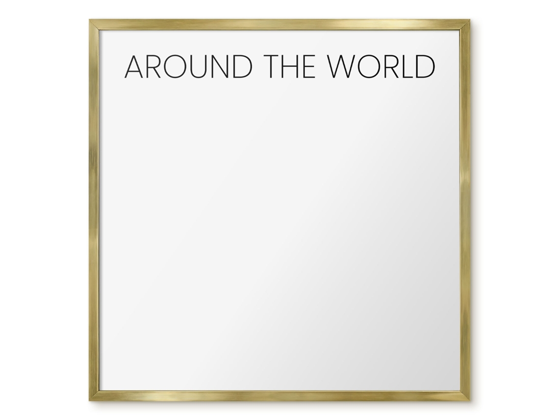 Magnetic Board For Wall Around The World For The Bedroom Espelharte (50x50 Cm)