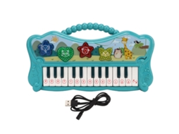 Mali teclado de Piano Infantil Portátil Mini Cartoon Órgão Eletrônico Brinquedo Educativo para Meninos Meninas Presente Aniversário Verde