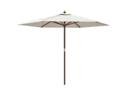 Guarda-sol de jardim VIDAXL Branco (299x240 cm)