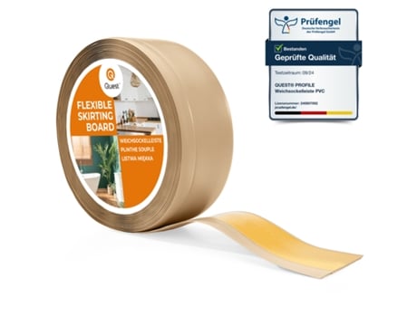 Rodapé Em Pvc 70x20mm, 5m, Flexível Autoadesivo, Rodapé Macio, Rodapé, Areia Quest