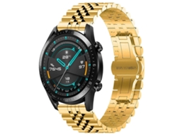 Pulseira De Aço Inoxidável Five Bull Half Round Para Huawei Watch Gt 42mm/46mm / Gt2 46mm + Ferramenta Para Remoção Da Pulseira