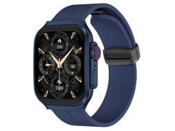 Smartwatch Com Tecido Curvo Flexível 3D Chamada Bluetooth E Classificação À Prova Dágua Ip67 Azul Bestvite