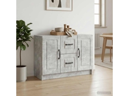 Vidaxl Buffet Cinzento Cimento 89 X 34,5 X 57 Cm Derivados De Madeira
