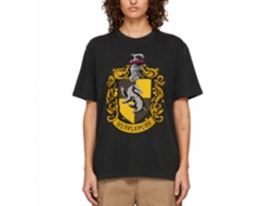 Rockinstone Harry Potter Hufflepuff Black T-shirt Size:l