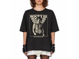 Rockinstone Rocky Movie 3 Italian Stallion Black Adult T-shirt Size:m