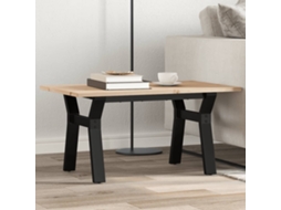 Vidaxl Mesa De Centro Estrutura Em Y 80x50x40 Cm Pinho E Aço