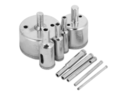 10 Brocas de Perfuração Diamante 3-50mm para Cerâmica | S/MARCA