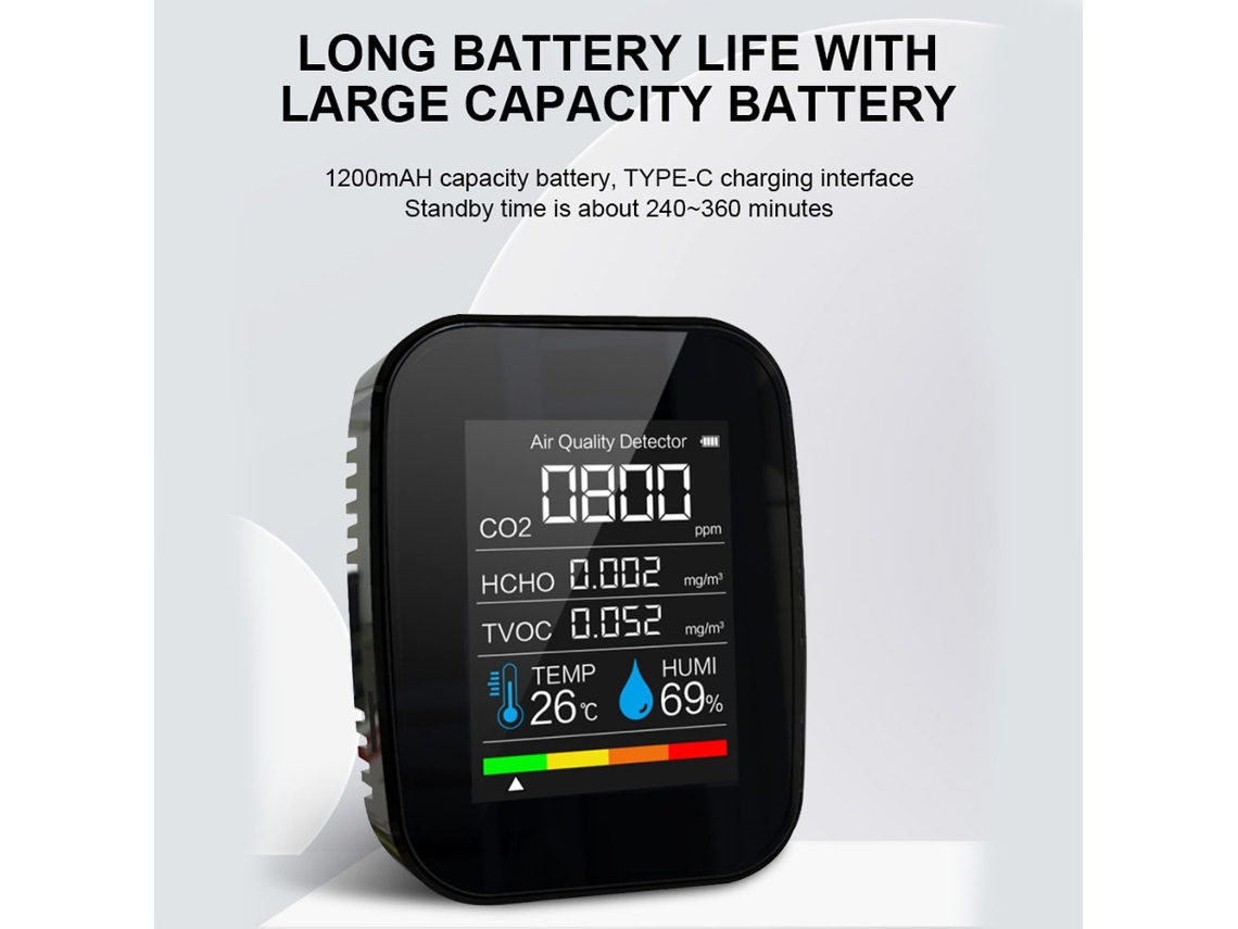 Medidor de Luz Digital Tasi Ta632a Luxmetro Lcd Portátil 0 200000 Lux