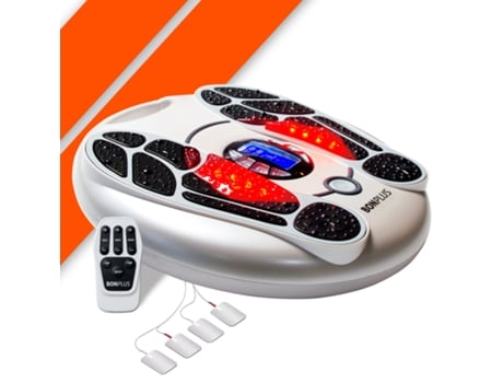 BONPLUS BP Estimulador Circulatório Massageador de Pés com Eletrodos 99 Níveis de Intensidade Controle Remoto Massageador Elétrico Saúde…