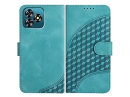 Capa De Couro Para Celular Com Estampa De Cabeça De Elefante E Cordão