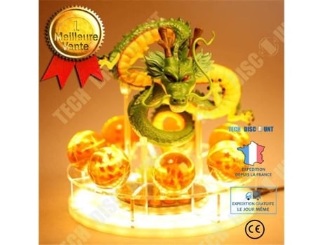 Td® Creative Night Light Led Mesa Vela Brinquedos Shenron Estátua Bênção Faça o Sonho se Realizar Zentangle Conjunto Mascote