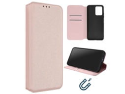 Capa Para Xiaomi Poco X5 Pro Note 12 Pro Pele Magnética Rosa