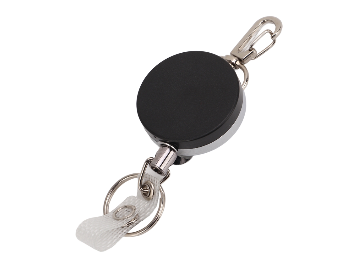 Chaveiro de Aço Inoxidável Elástico Anti Perda Portátil