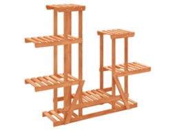 Suporte para plantas VIDAXL Marrom Madeira (95x25x96 cm)