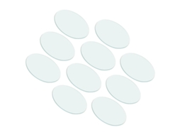 Conjunto De 10 Tampas De Vidro Planas E Redondas Para Béqueres De Laboratório, Inquebráveis.