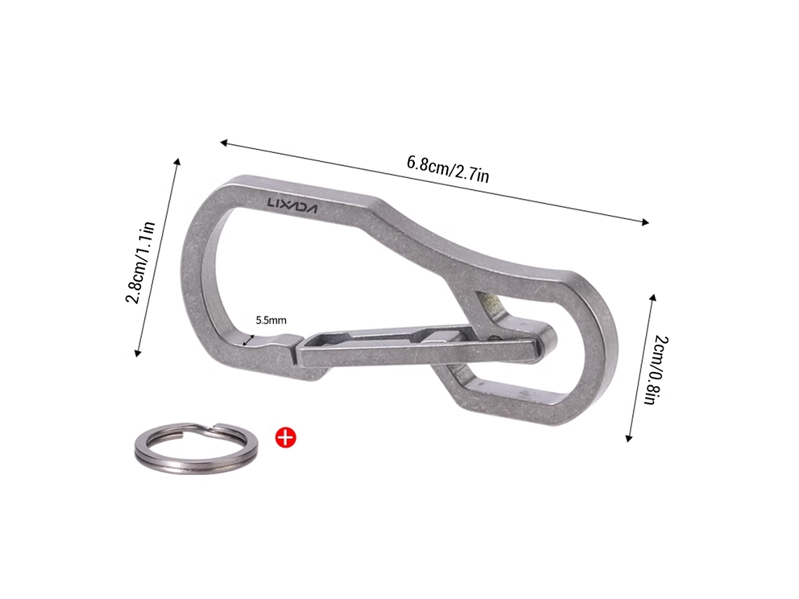 Carabina Chave Ti Alloy 10kg Liberação Rápida
