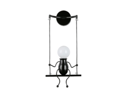 Luminária de Parede BRILVIBERA Criativa em formato Humanoid Led Modern Castiçal Simples