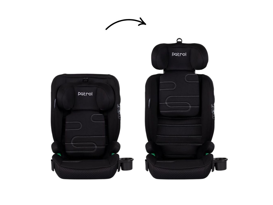 Patrol I-size Cadeira Auto I-size 100-150 Cm Com Isofix De Chipolino - Noir