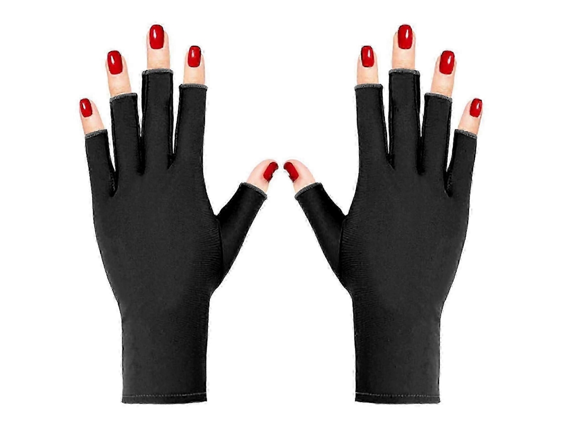 2025 Anti Uv Gloves For Nail Lamp Light,fingerless Light Gel Nails, Lamp, Prot Ect Your Skin From Harm GOKOCO