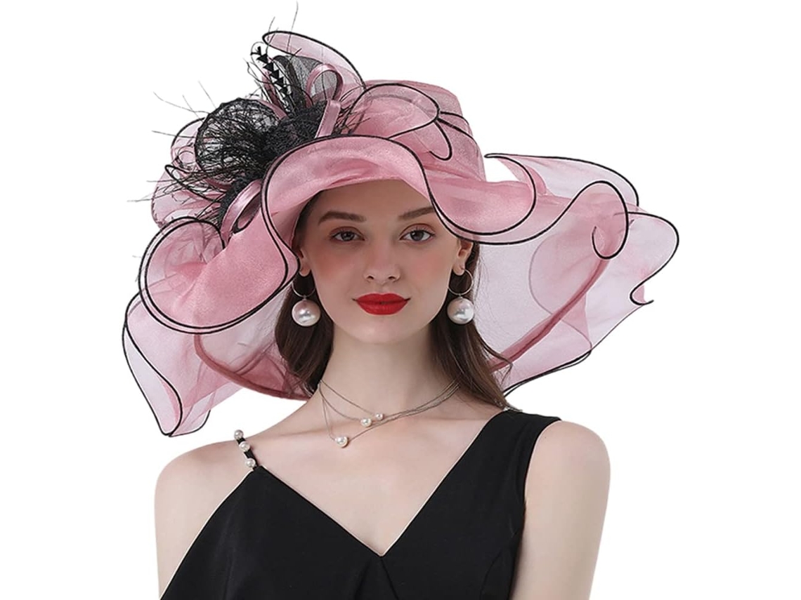 Chapéu Coconut Organza Respiravel Para Uso Externo, Cor Pó Para Pele, Tamanho Único