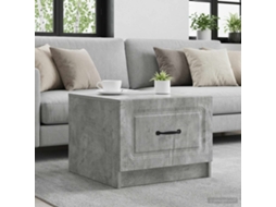 Vidaxl Mesa De Centro Com Gaveta Cinzento Cimento 49 X 50 X 37 Cm
