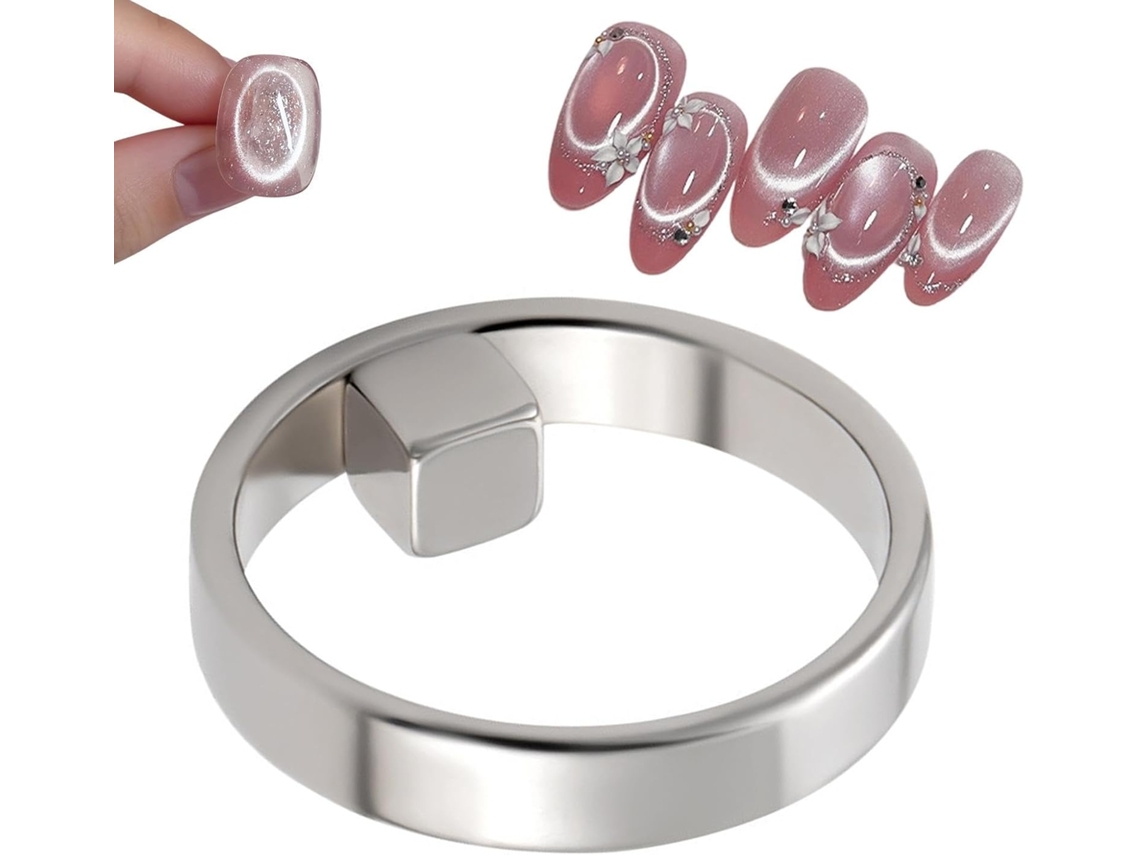 Ímã Para Polimento De Unhas, Ferramenta Multifuncional 3d Quadrada E Redonda