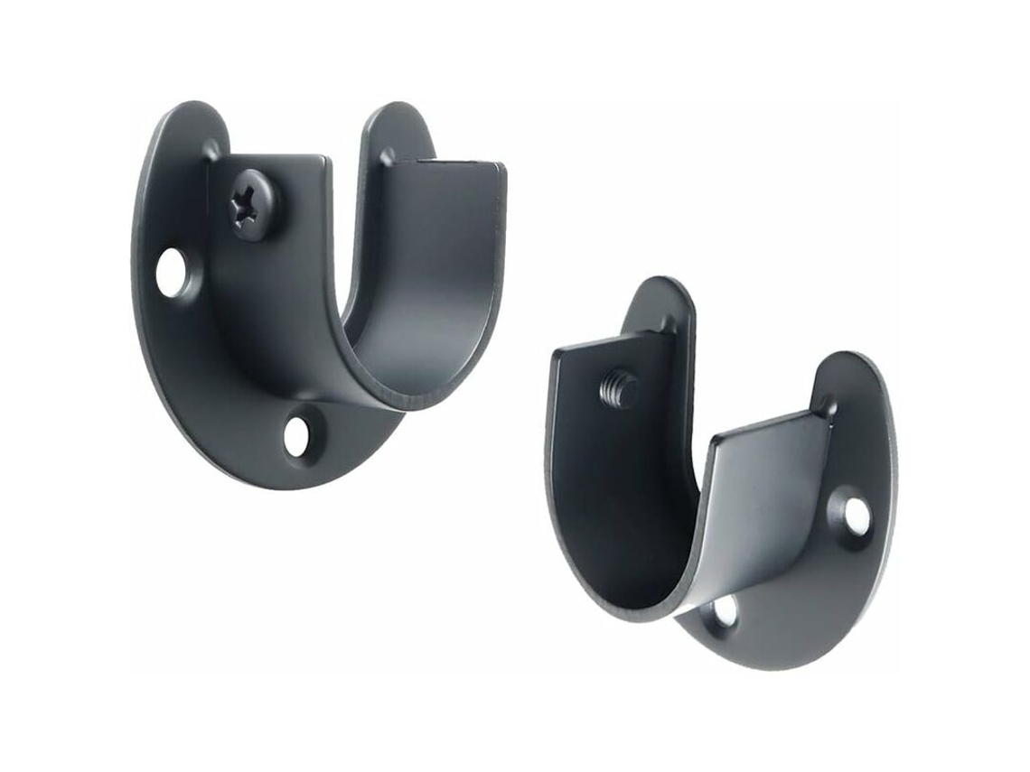Suporte Para Varão De Cortina, Encaixes Em Forma De U, Ponteira Para Varão De Guarda, Roupa, Varão Para Pendurar Roupas