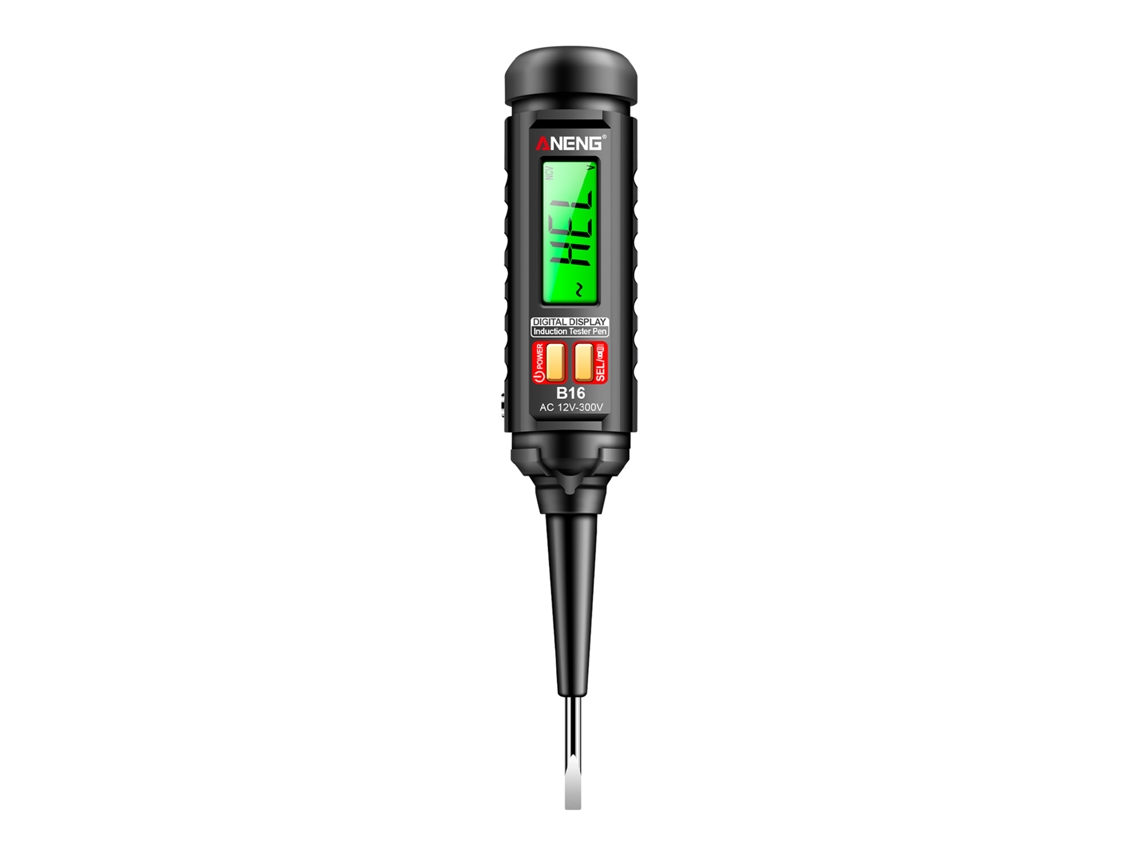 Detector De Voltagem Digital Laxiscreed Com Alarme Visual E Sonoro E Identificação De Fase E Neutro