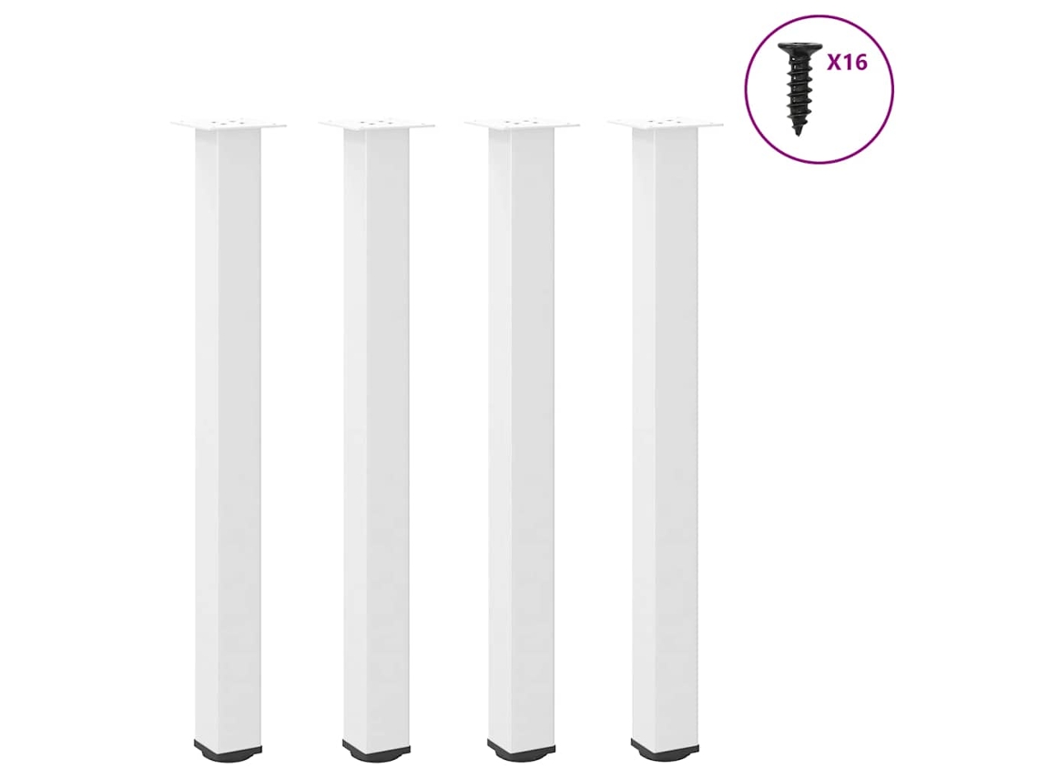 Bar Table Leg, Bar Table Legs Vidaxl Branco Aço (90-92 Cm (80 Mm))