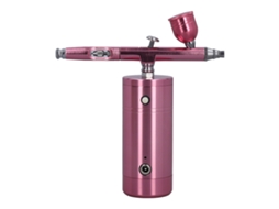 Kit de aerógrafo portátil recarregável com compressor para pintura, arte, maquiagem, decoração e aplicação de adesivos de mamilo.
