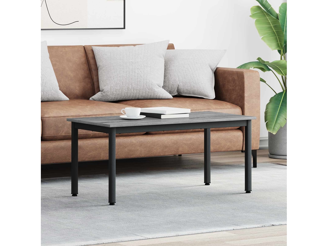 Vidaxl Mesa De Centro Cinza Sonoma 100 X 50 X 45 Cm