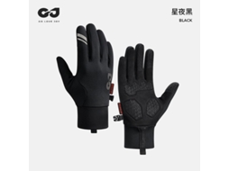 Lurelia Luvas De Ciclismo Térmicas Dedo Inteiro Ecrã Tátil Antiderrapantes Preto Noite Tamanho Xl
