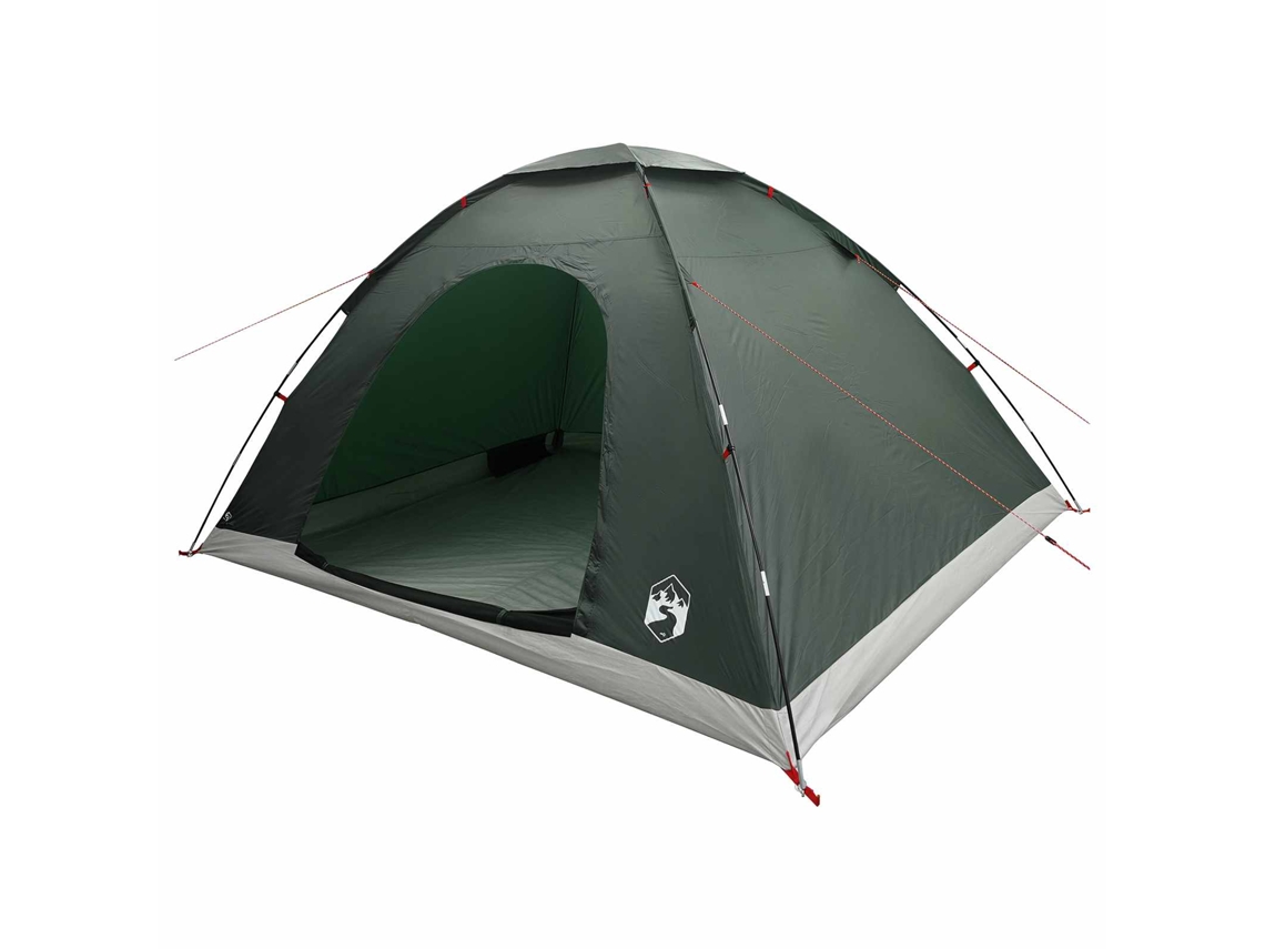 Conjunto 1 Barraca De Camping Vidaxl Verde Poliéster (335 X 275 X 180 Cm)