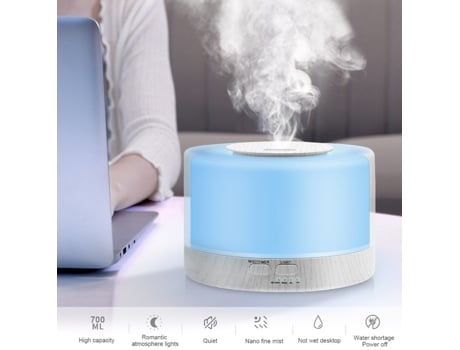 Difusor de Aromas VANJL 500Ml Humidificador Branco