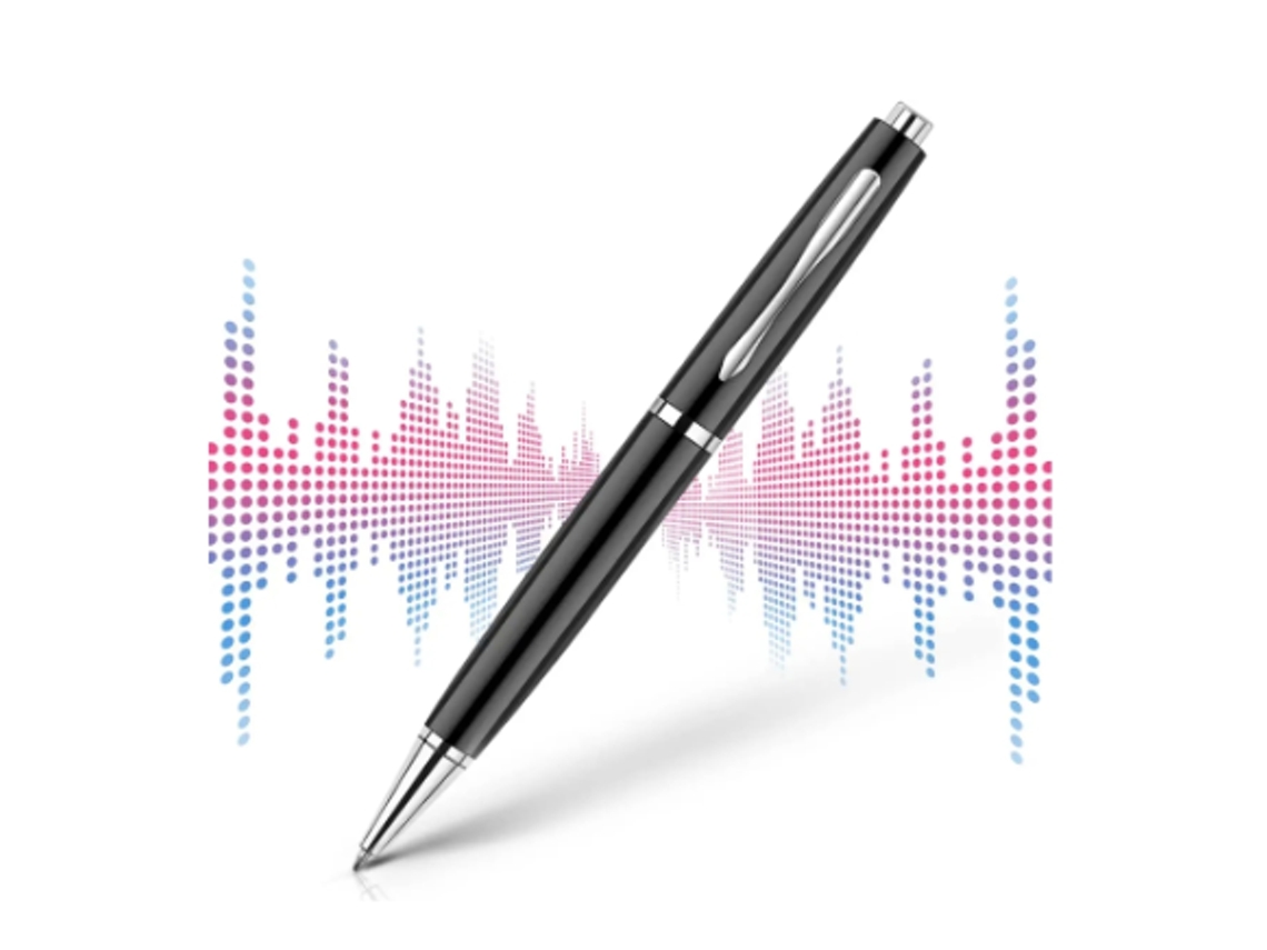 Gravador De Voz Digital De 32 Gb, Gravador Ativado Por Voz Com Reprodução, Para Reuniões De Palestras, Som De Ditafone Usb Yizhood (preto)