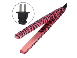 1pc Prancha De Cabelo Elétrica Portátil Para Alisar Cabelo Ferramenta De Estilo (vermelho Rosa)