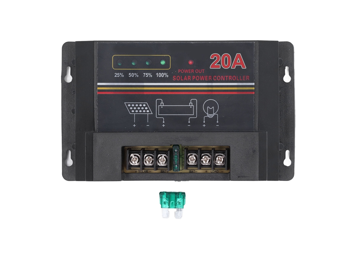 Controlador De Carga Solar 12v 20a Com Cpu De Alta Velocidade E Proteções Múltiplas