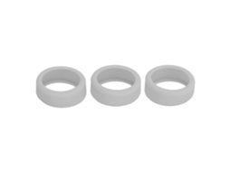 3pcs Capa De Silicone Para Anel Inteligente Resistente A Arranhões Tamanhos 6-10 Cinza