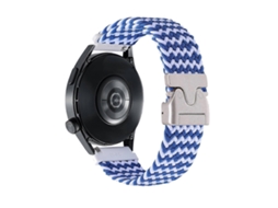 Pulseira De Relógio Trançada Em Nylon Com Botão De Pressão