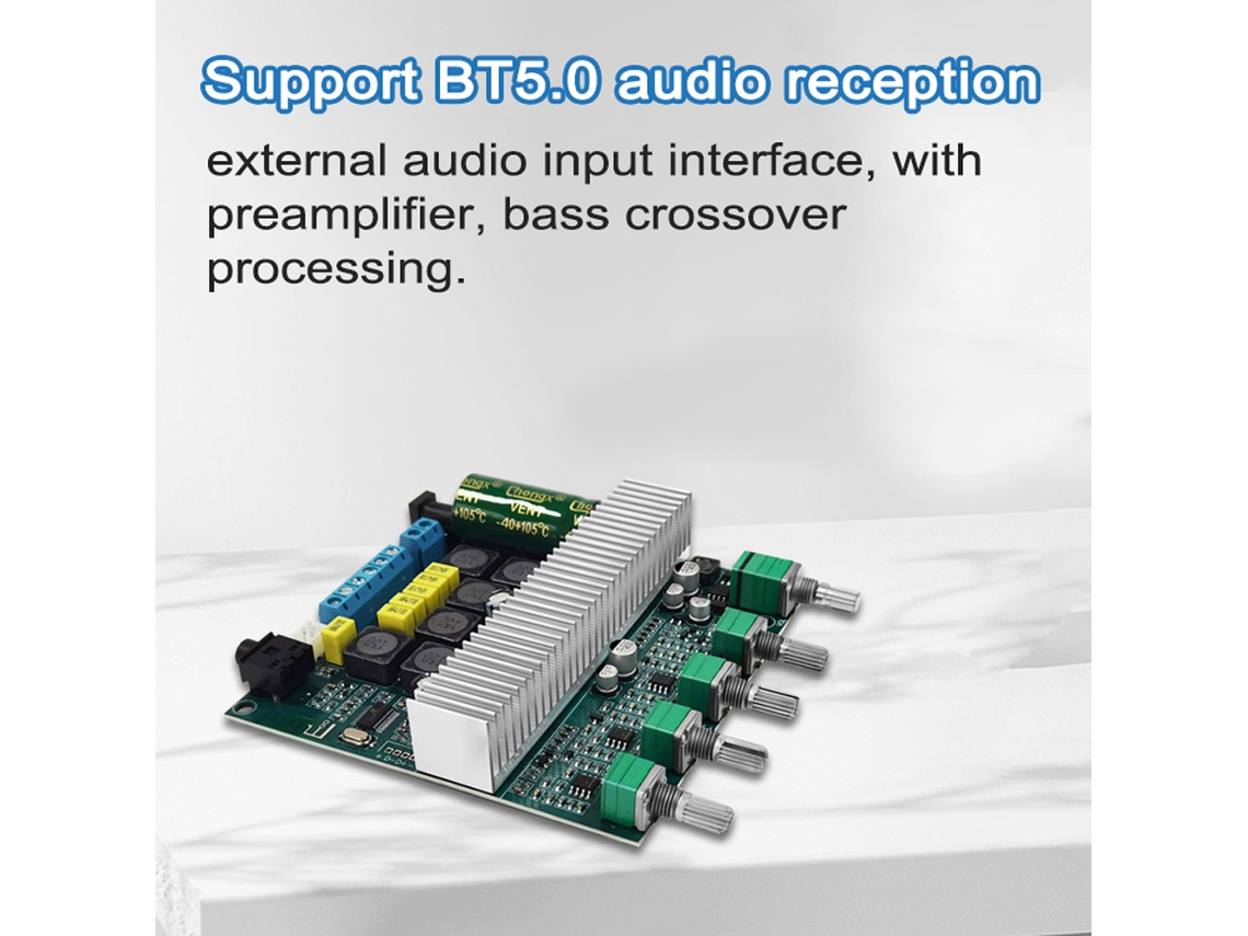 Laxiscreed Amplificador De Áudio Bluetooth 50w + 50w De Alta Potência